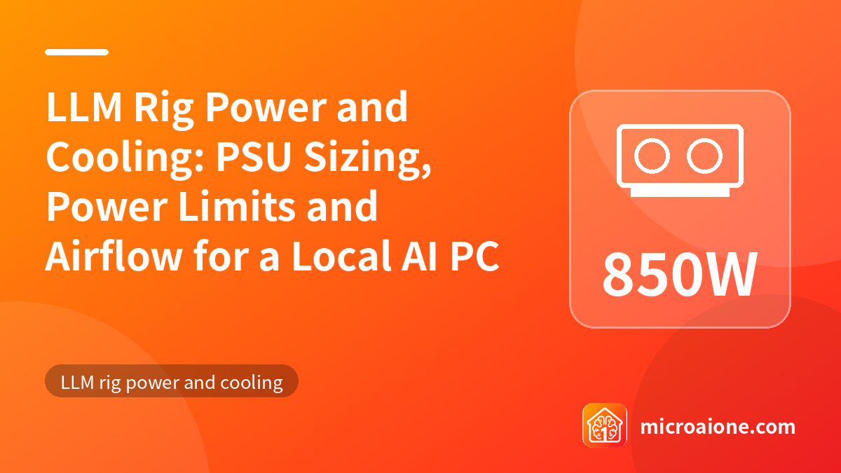 LLM Rig Power and Cooling: PSU Sizing, Power Limits and Airflow for a Local AI PC - LLM rig power and cooling