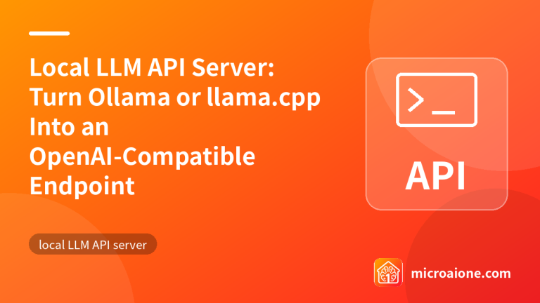 Local LLM API Server: Turn Ollama or llama.cpp Into an OpenAI-Compatible Endpoint - local LLM API server